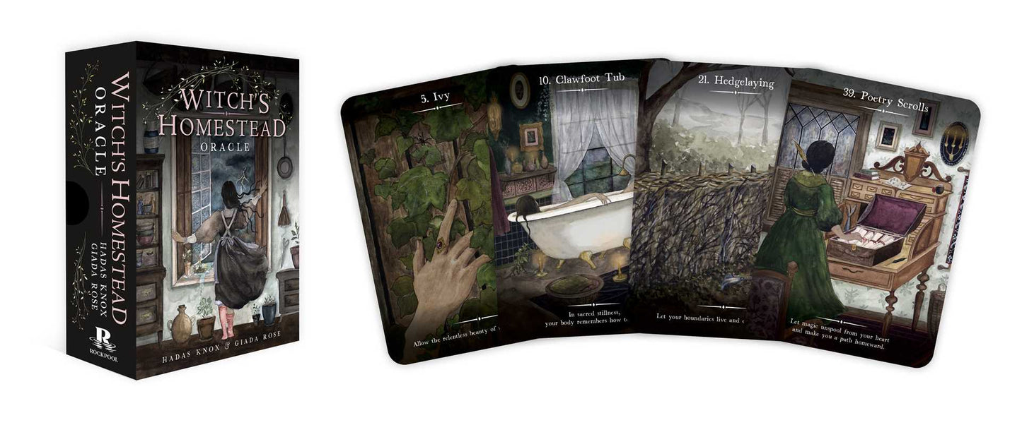 Witch's Homestead Oracle by Hadas Knox: Flashcards; 160 pages / English