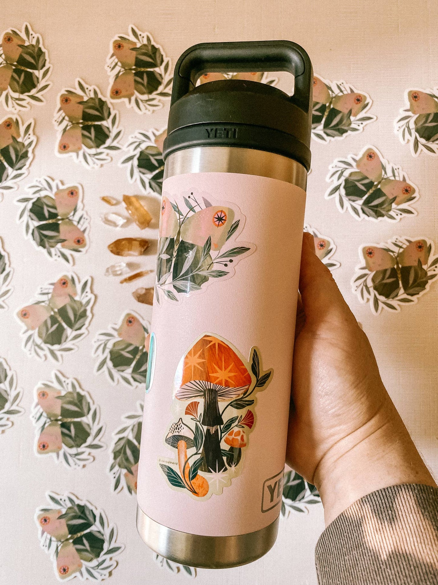 Vinyl Sticker: Mushy Sunset - 3" glossy