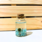 Tiny Marimo Moss Ball Terrarium with Amazonite Gemstones