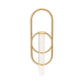 Sephra Metal Loop Glass Wall Planter: Black