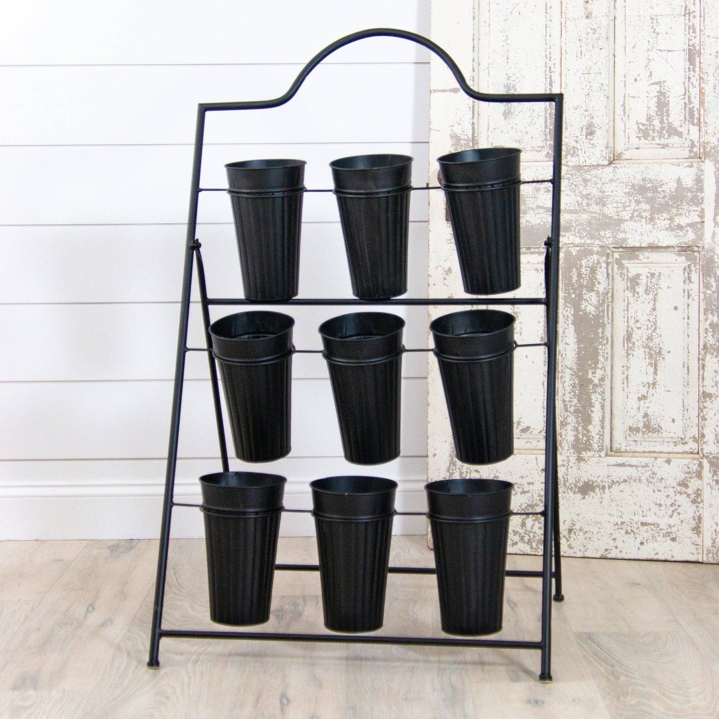 Black Metal Flower Stem Stand (PC)