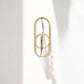 Sephra Metal Loop Glass Wall Planter: Black