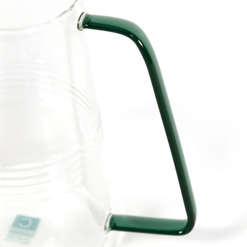 Colorful Glass Plant Watering Can: Green
