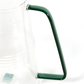 Colorful Glass Plant Watering Can: Green