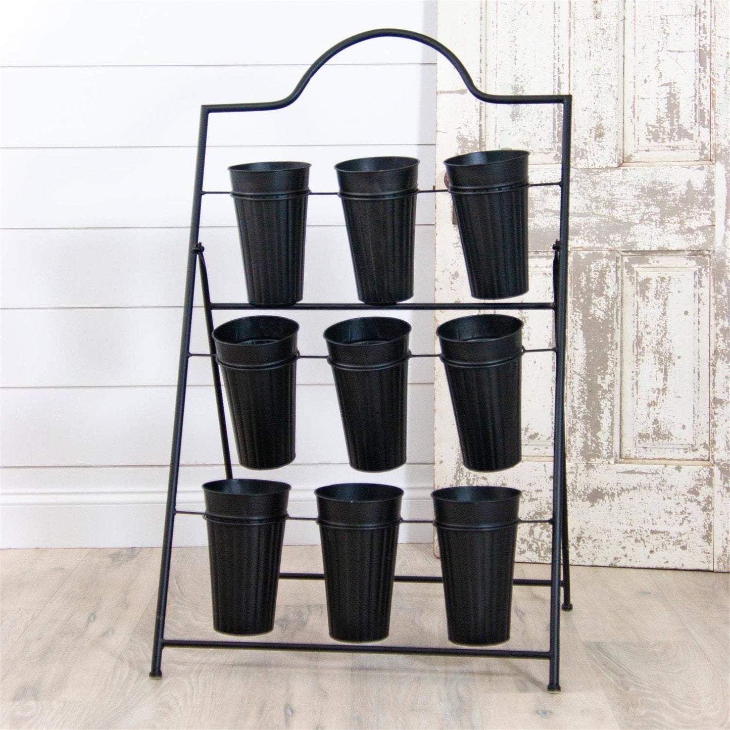Black Metal Flower Stem Stand (PC)