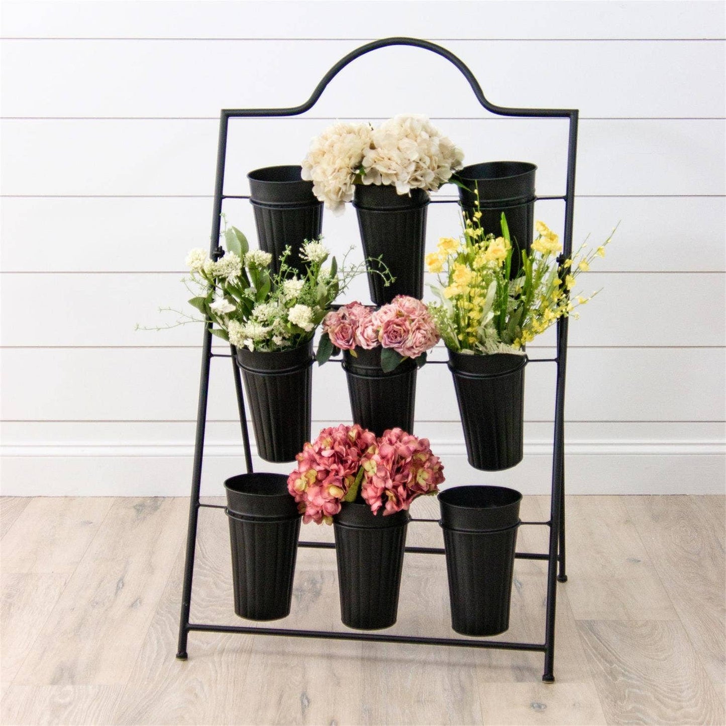 Black Metal Flower Stem Stand (PC)