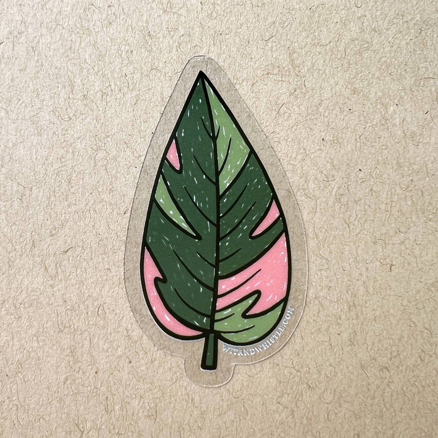 Sticker - Pink Princess Philodendron