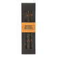 Set of 3 Black Folk Floral Print Taper Candles