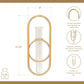Sephra Metal Loop Glass Wall Planter: Black