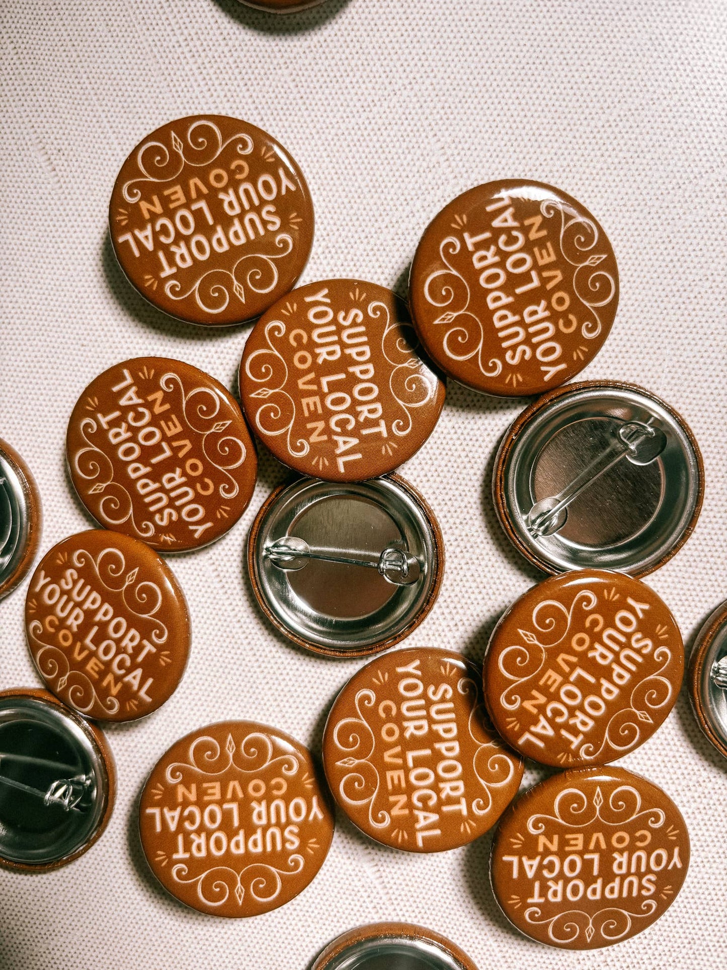 Button Pin: Support Your Local Coven, 1.25"