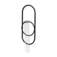 Sephra Metal Loop Glass Wall Planter: Black