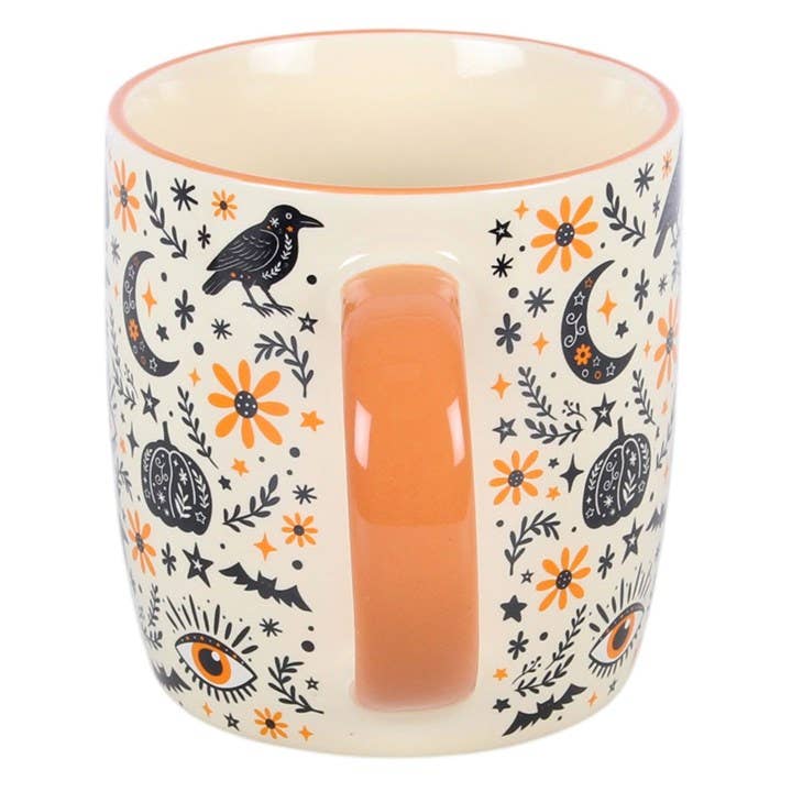 Frightful Folk Print Halloween Mug