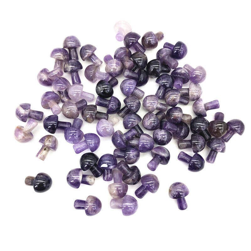Mini Crystal Mushroom: Amethyst