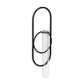 Sephra Metal Loop Glass Wall Planter: Gold