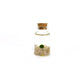 Tiny Marimo Moss Ball Terrarium with Golden Quartz Gemstones: Single