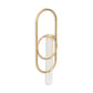 Sephra Metal Loop Glass Wall Planter: Black