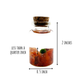 Tiny Marimo Moss Ball Terrarium with Carnelian Gemstones: Single