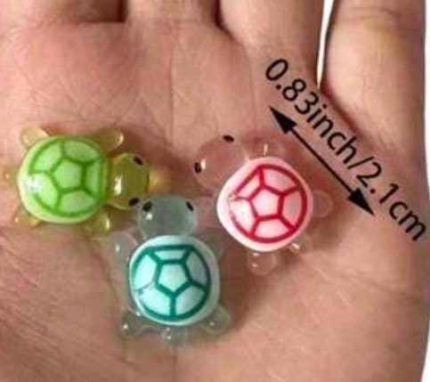Glow in the Dark Acrylic Turtles: Small