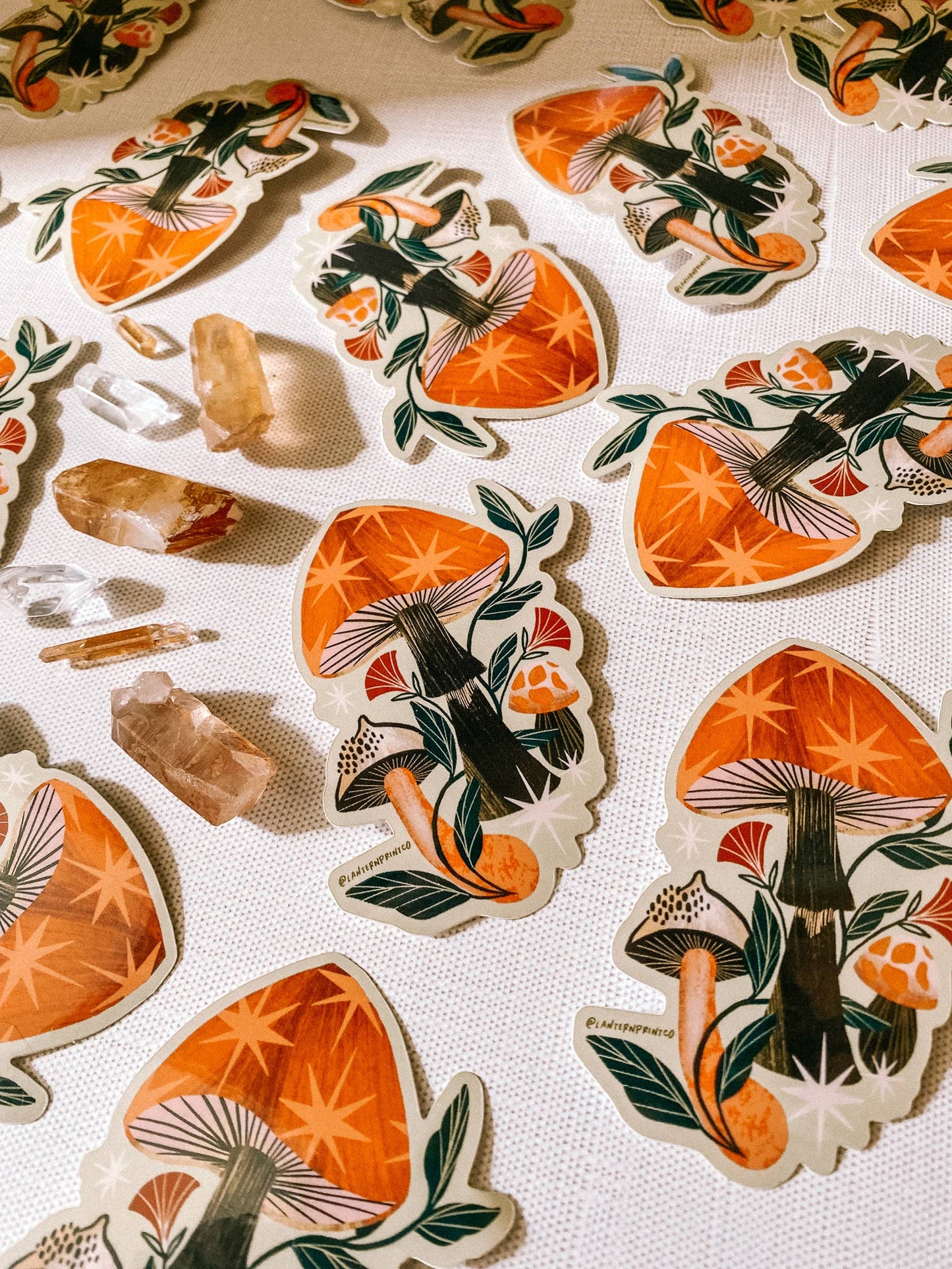 Vinyl Sticker: Mushy Sunset - 3" glossy