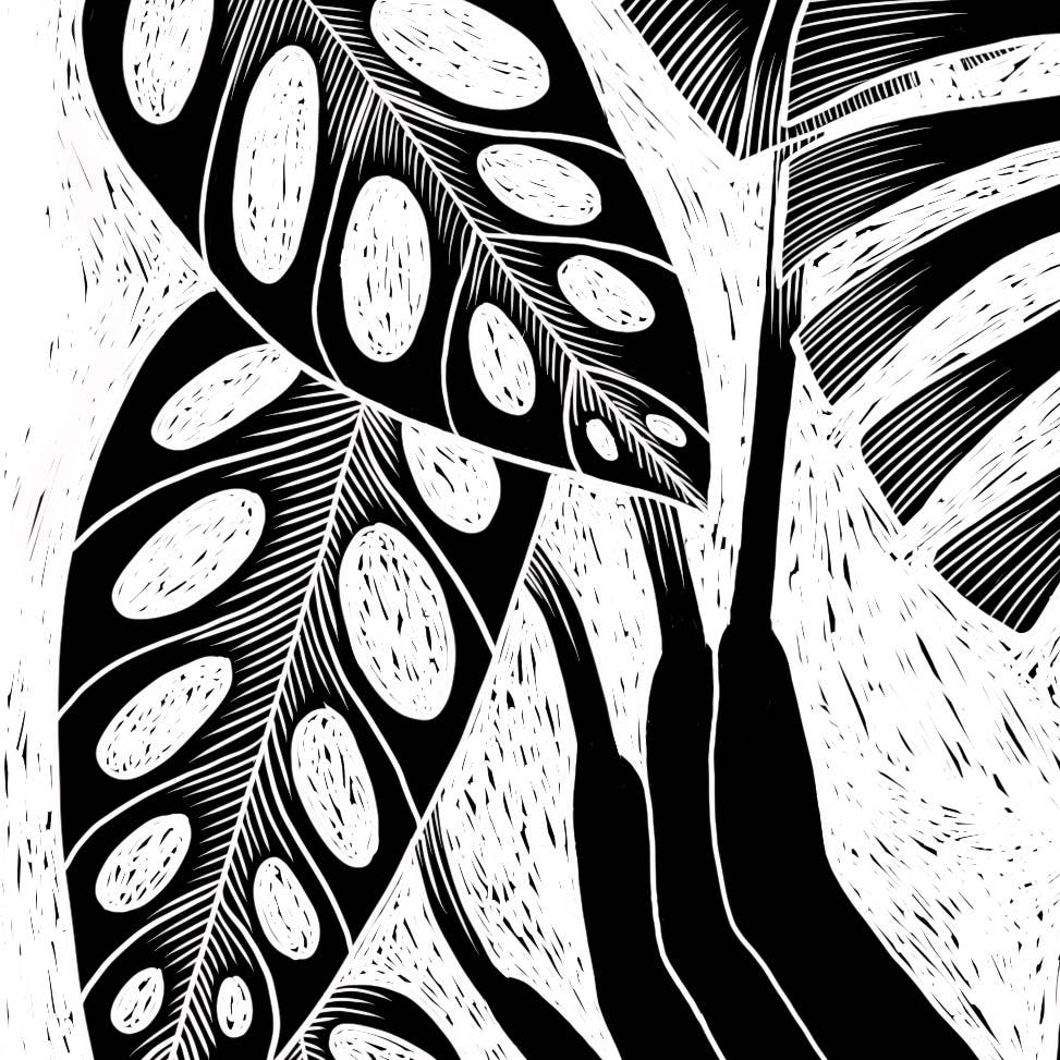 8" x 10" Monstera Magic Art Print