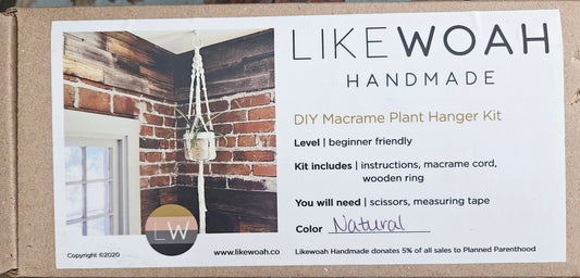 DIY Macrame Kit, plant hanger