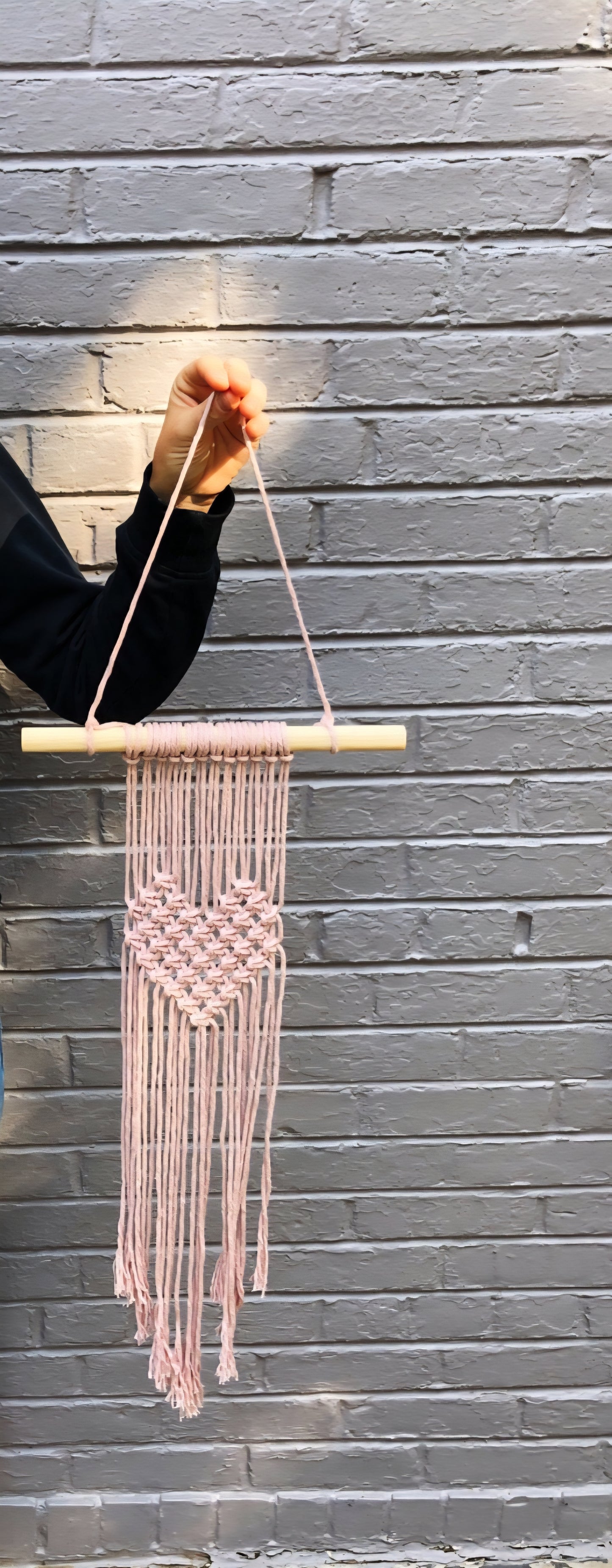 DIY Macrame Kit, heart hanger